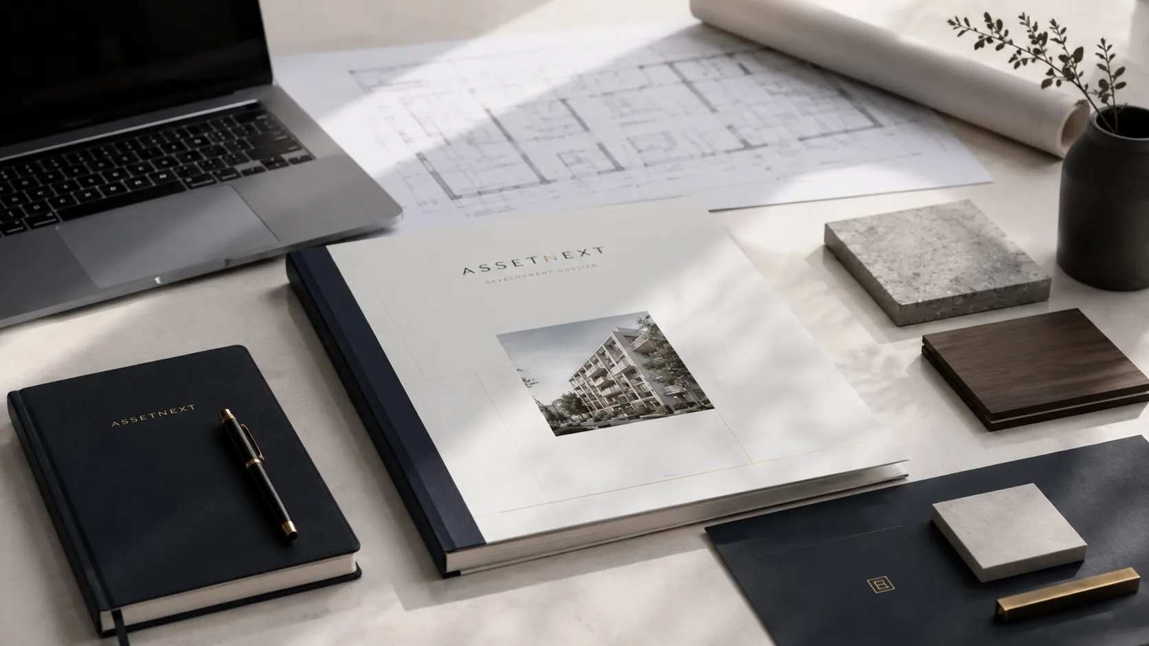 Development Case, Grundrisse und Materialmuster